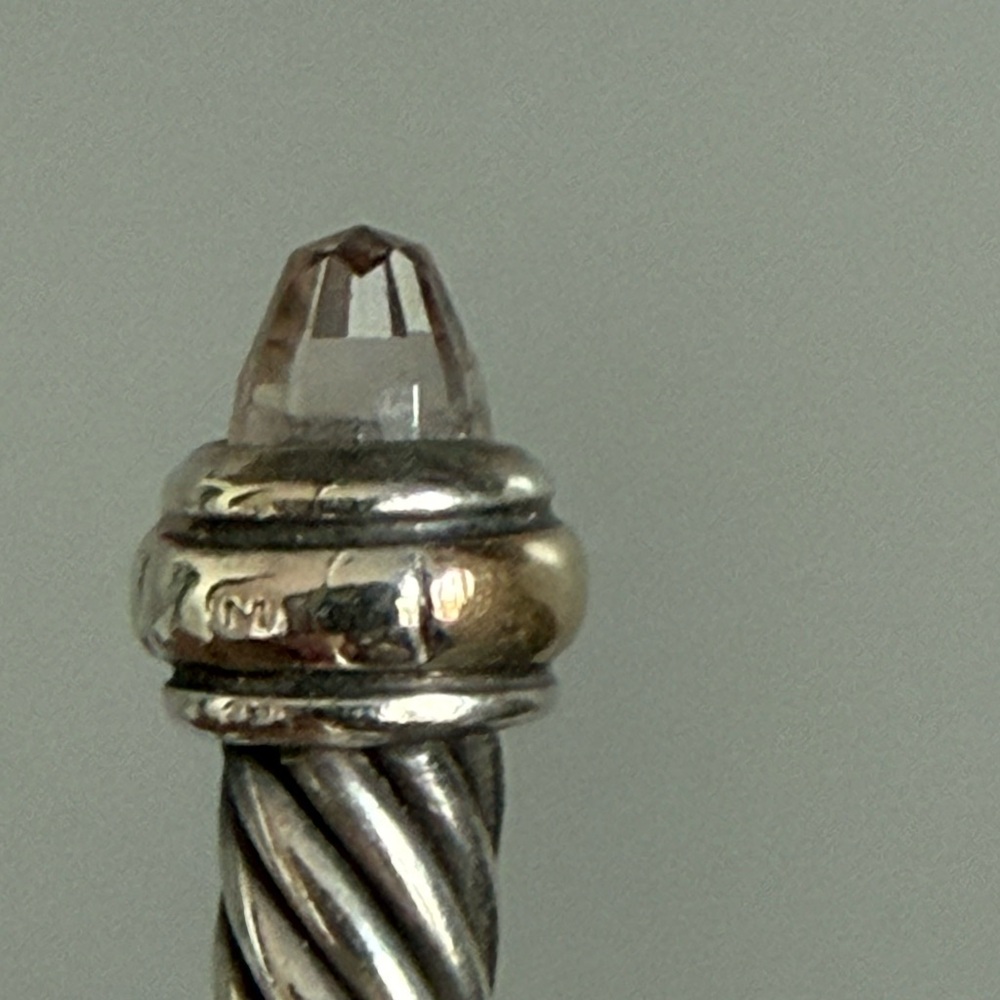 David Yurman cable bracelet 4mm amethyst stones - Picture 5 of 7